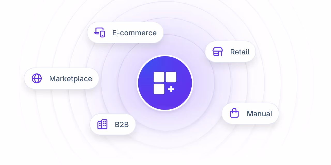 an illustration that visualises multiple input sources