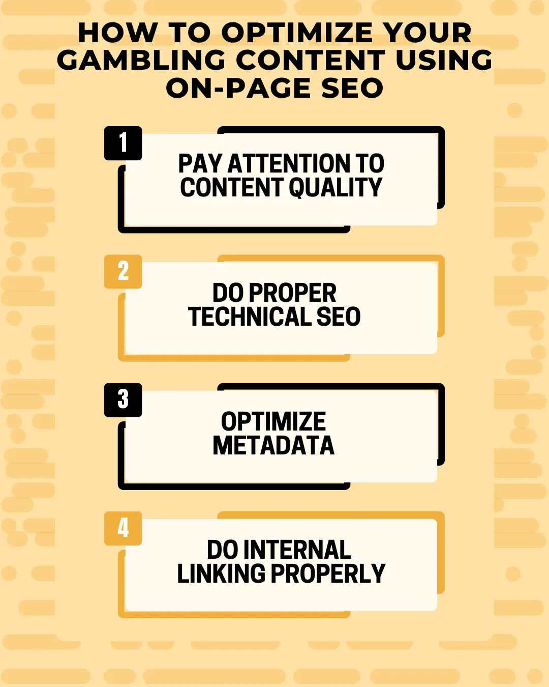 How to optimize gambling content using on-page seo