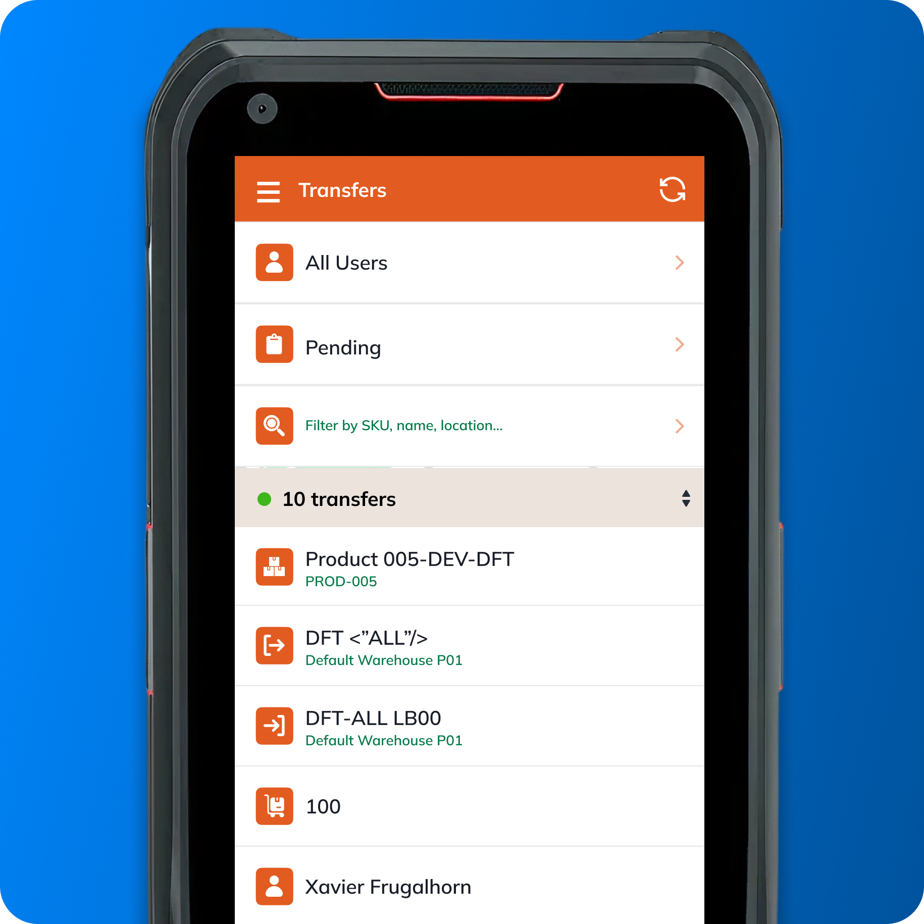 Easy stock transfers