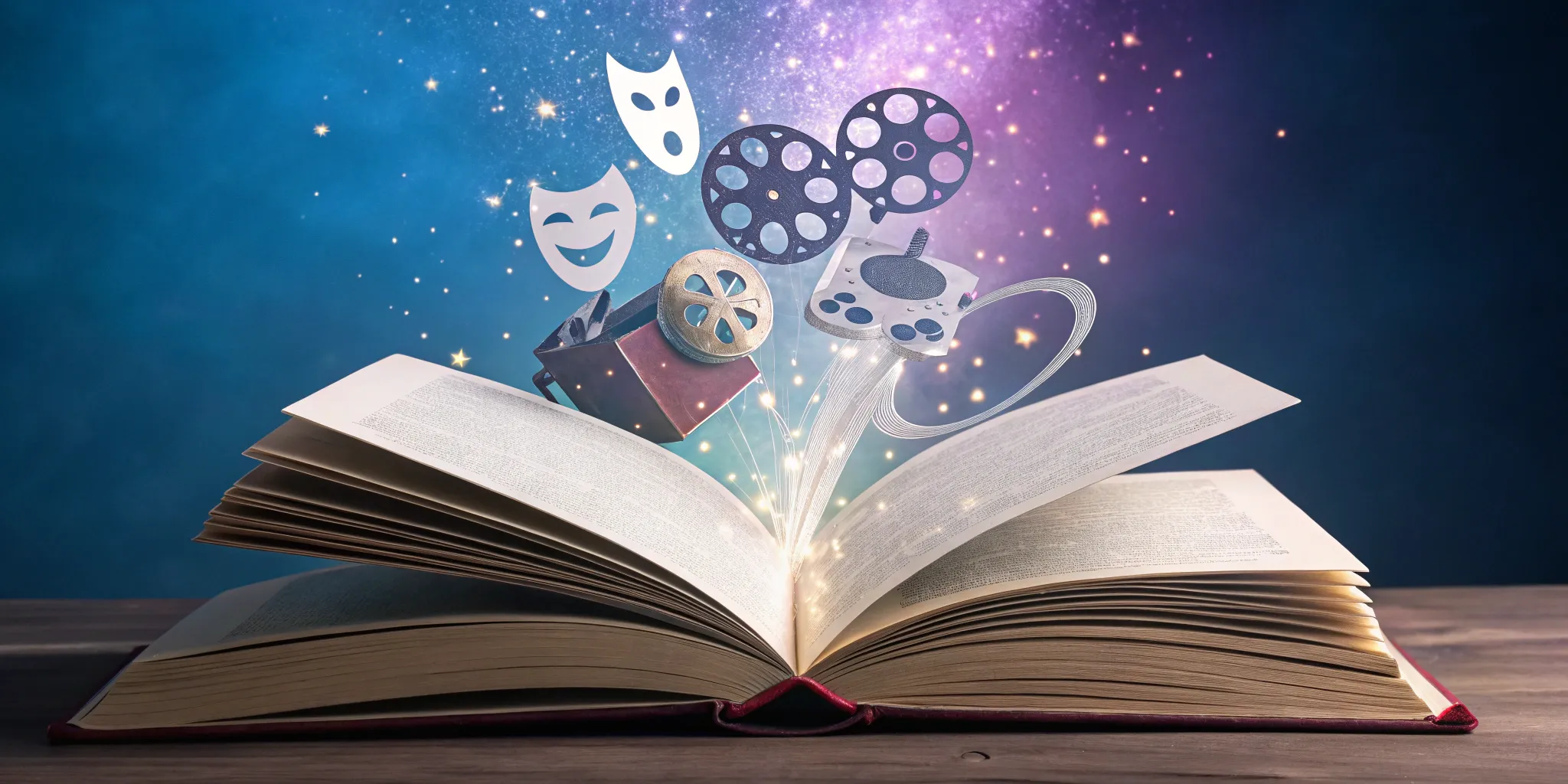 A book's story world expanding across film, theater, and digital media defines transmedia storytelling.