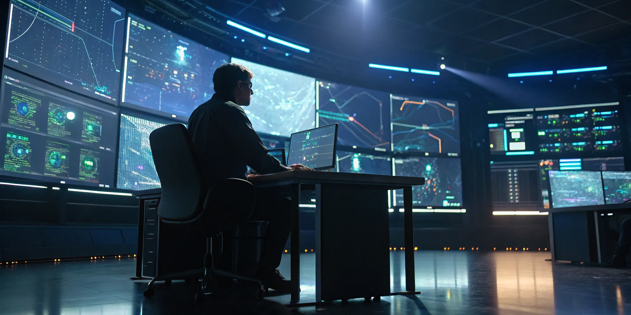 Game development services team managing live ops and analyzing player retention data on dashboards.