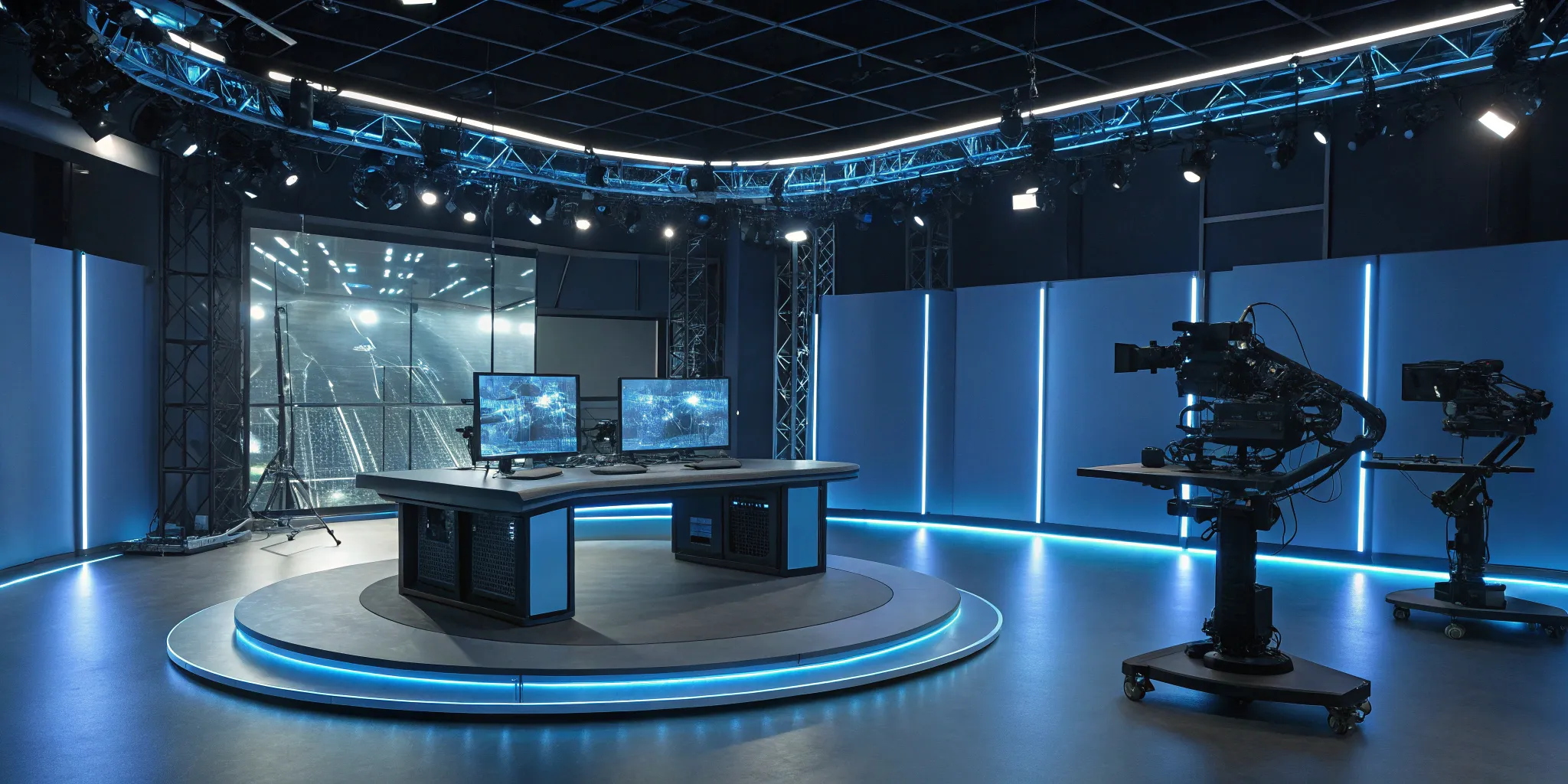 Using Unreal Engine for virtual production on a film set with a large LED wall and professional cameras.