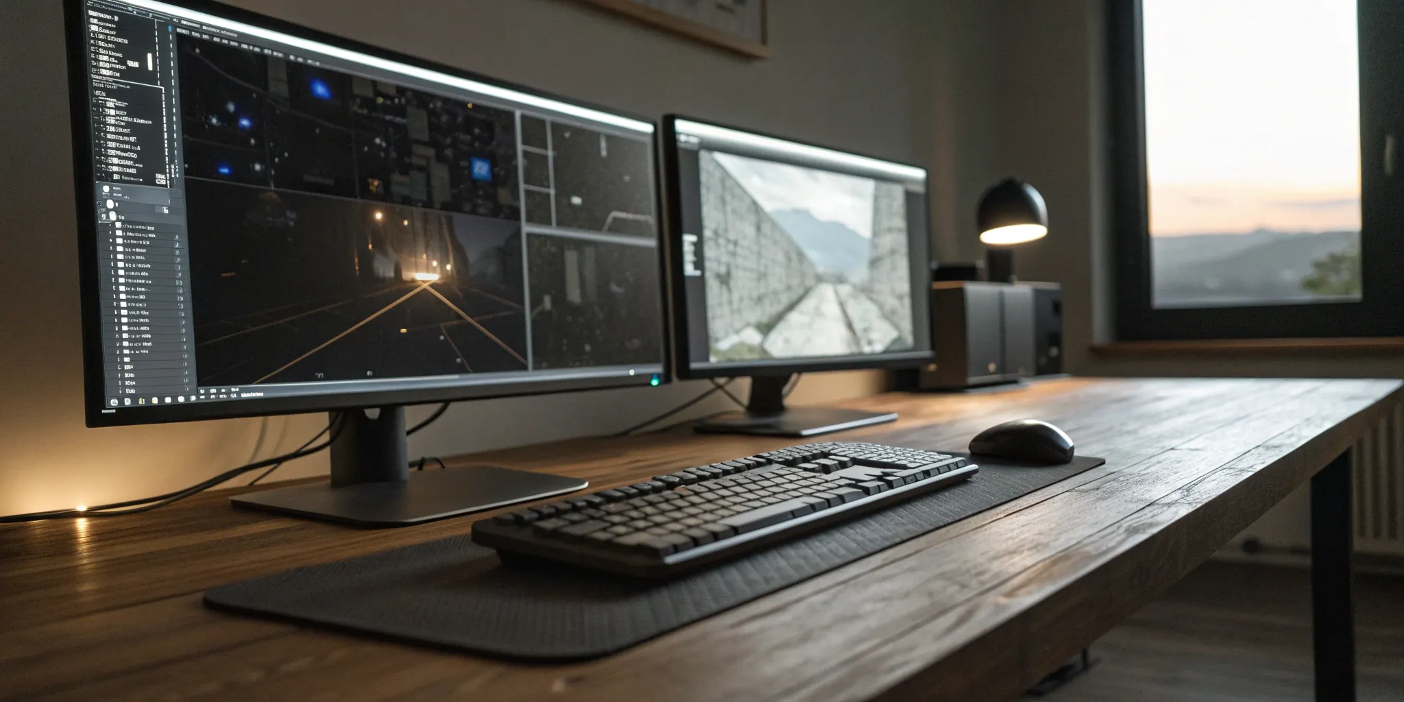 An Unreal Engine pipeline specialist's workstation, a crucial hire for efficient development.