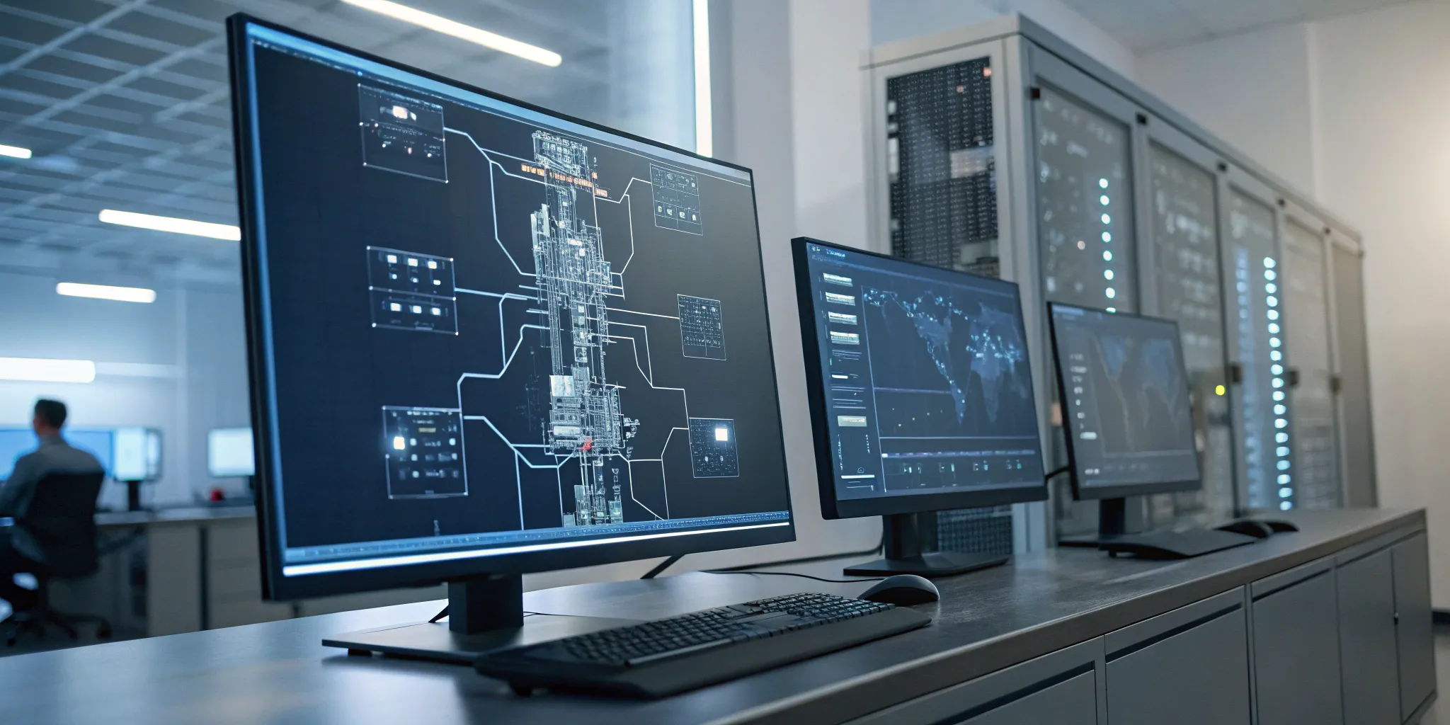 A workstation for Unreal Engine pipeline engineering, displaying workflow and asset management.