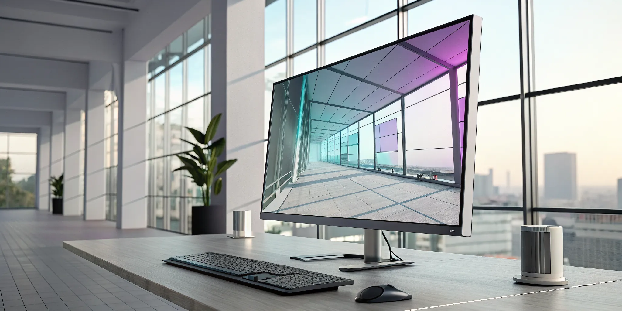 A game developer's workstation with custom game development tools.