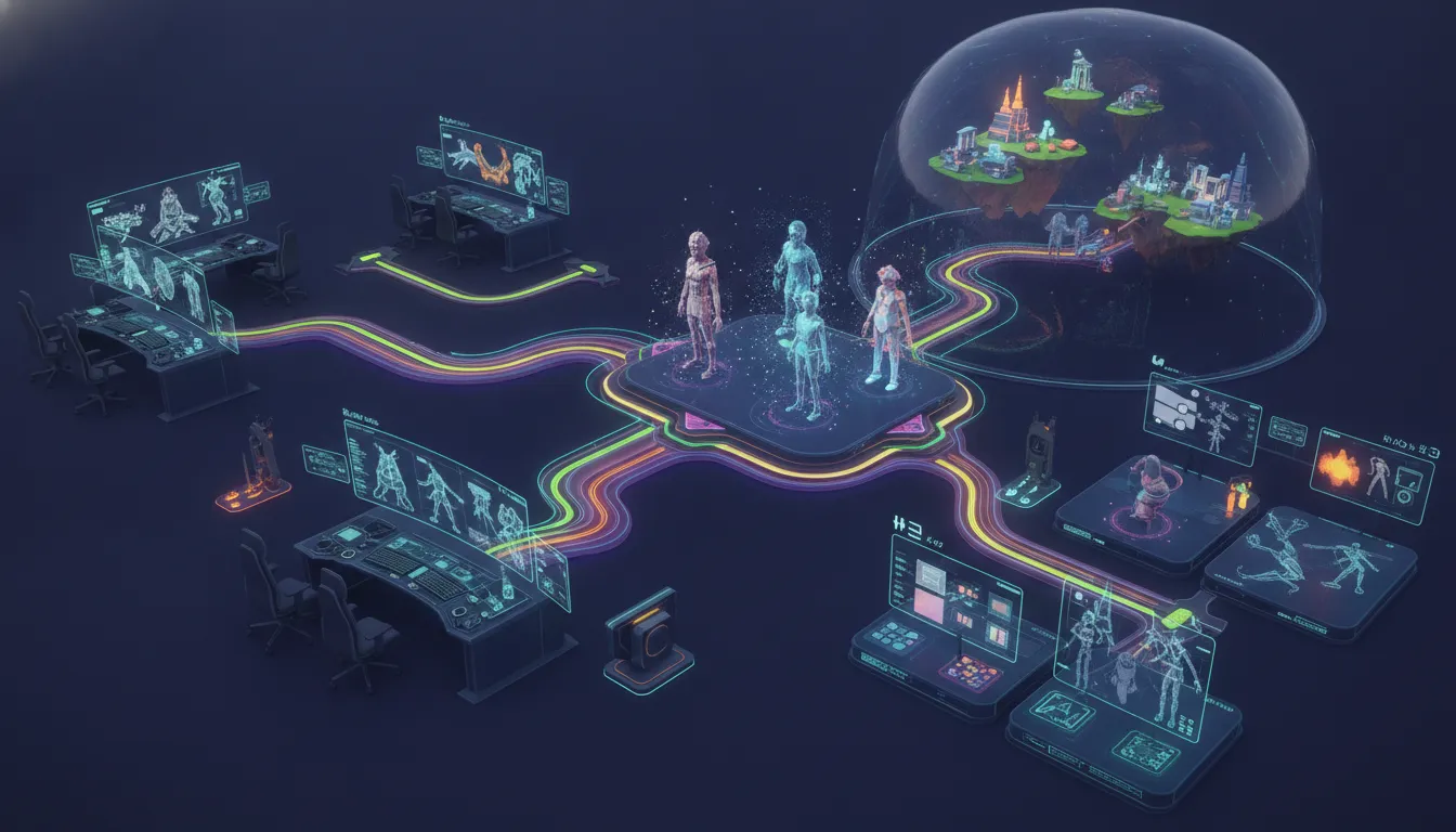 Collaborative digital game art studio design environment