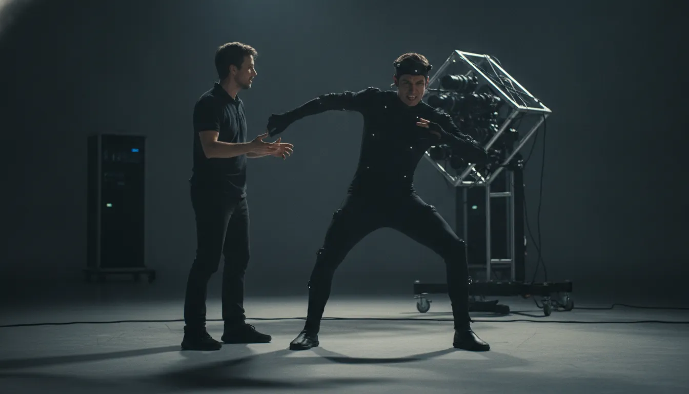 Game cinematic motion capture and character performance direction