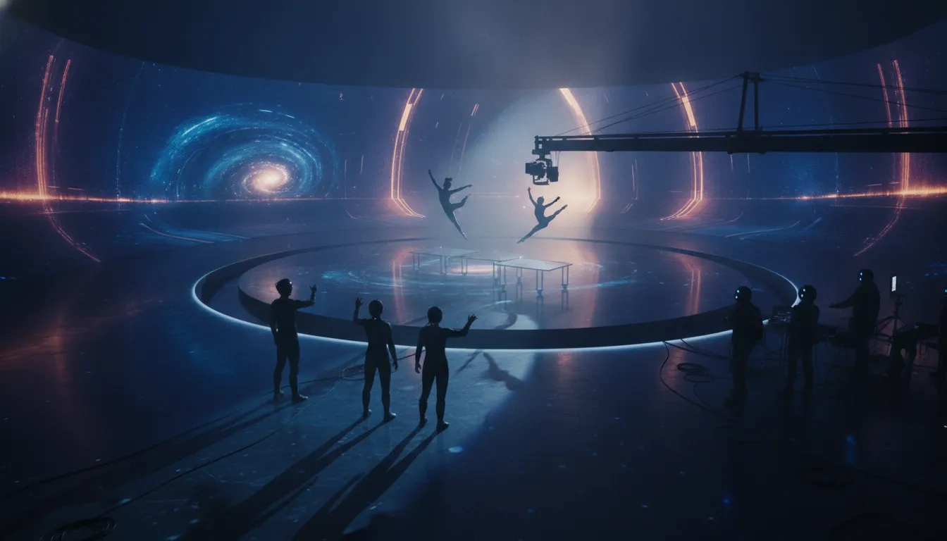 Virtual production stage supporting cinematic storytelling