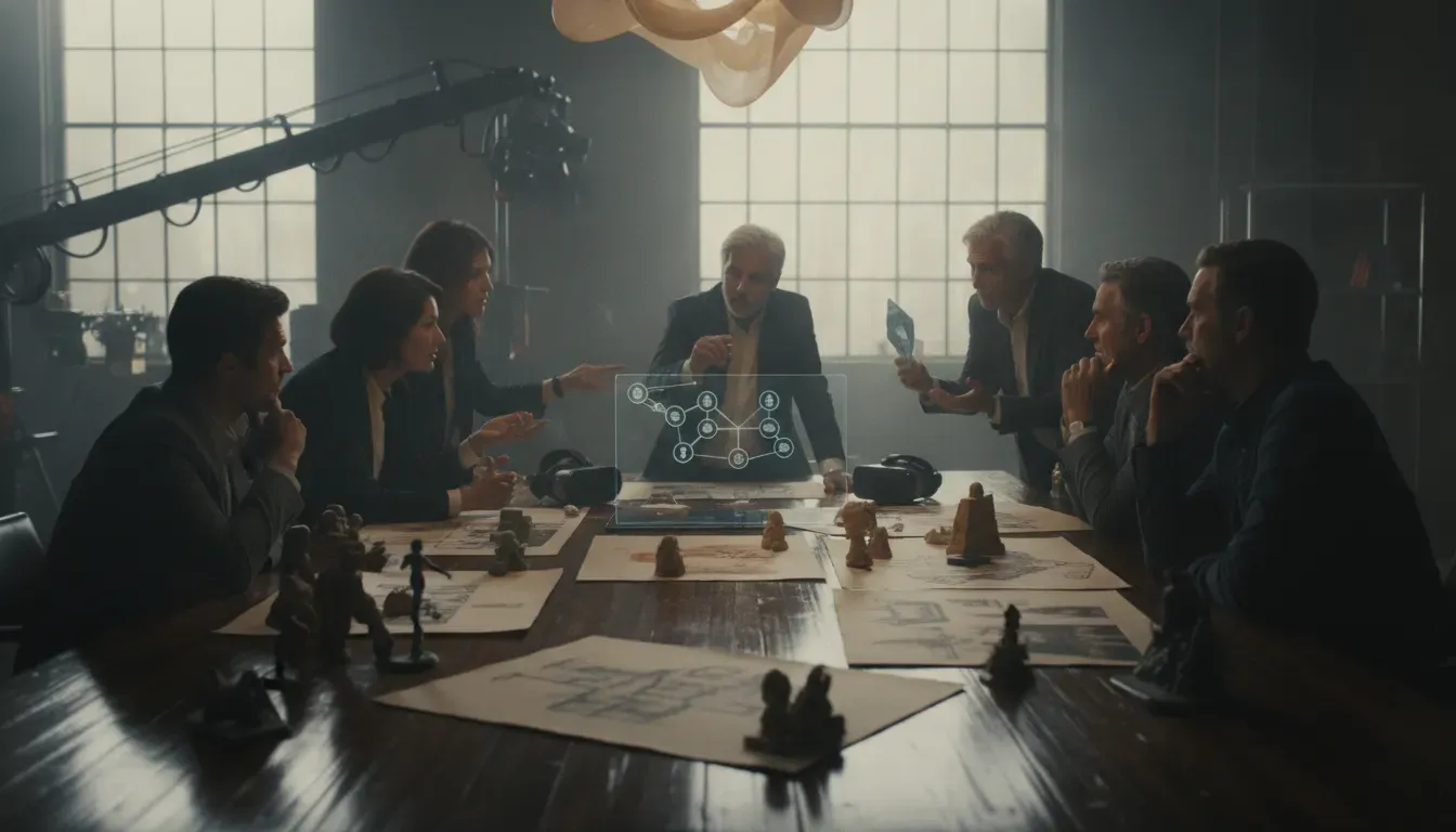 Creative production partner team aligning a multi-platform entertainment IP