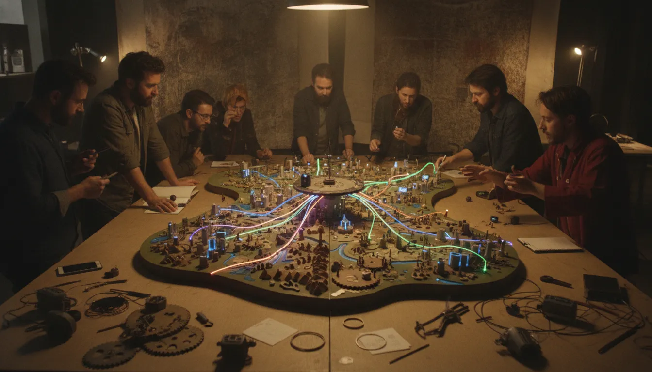 Production blueprint for transmedia strategy consulting and cross-platform storytelling