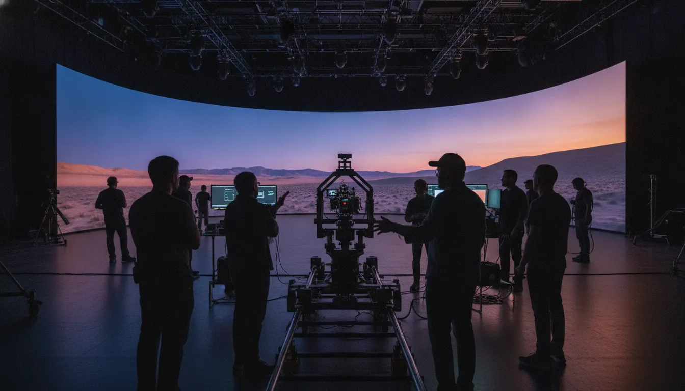 Cinematic LED volume stage for in camera VFX services