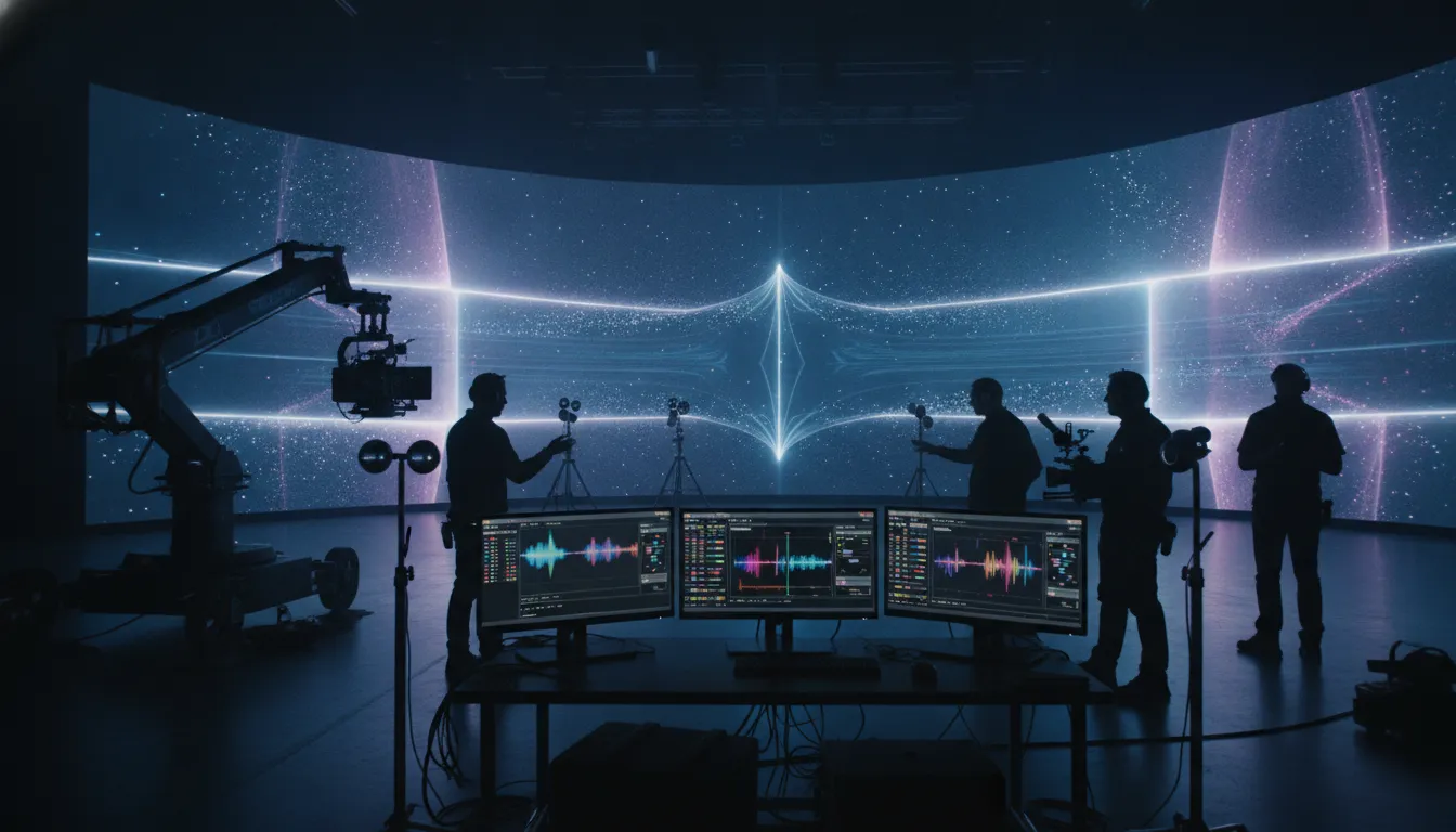 Camera tracking and LED volume setup for in camera VFX services