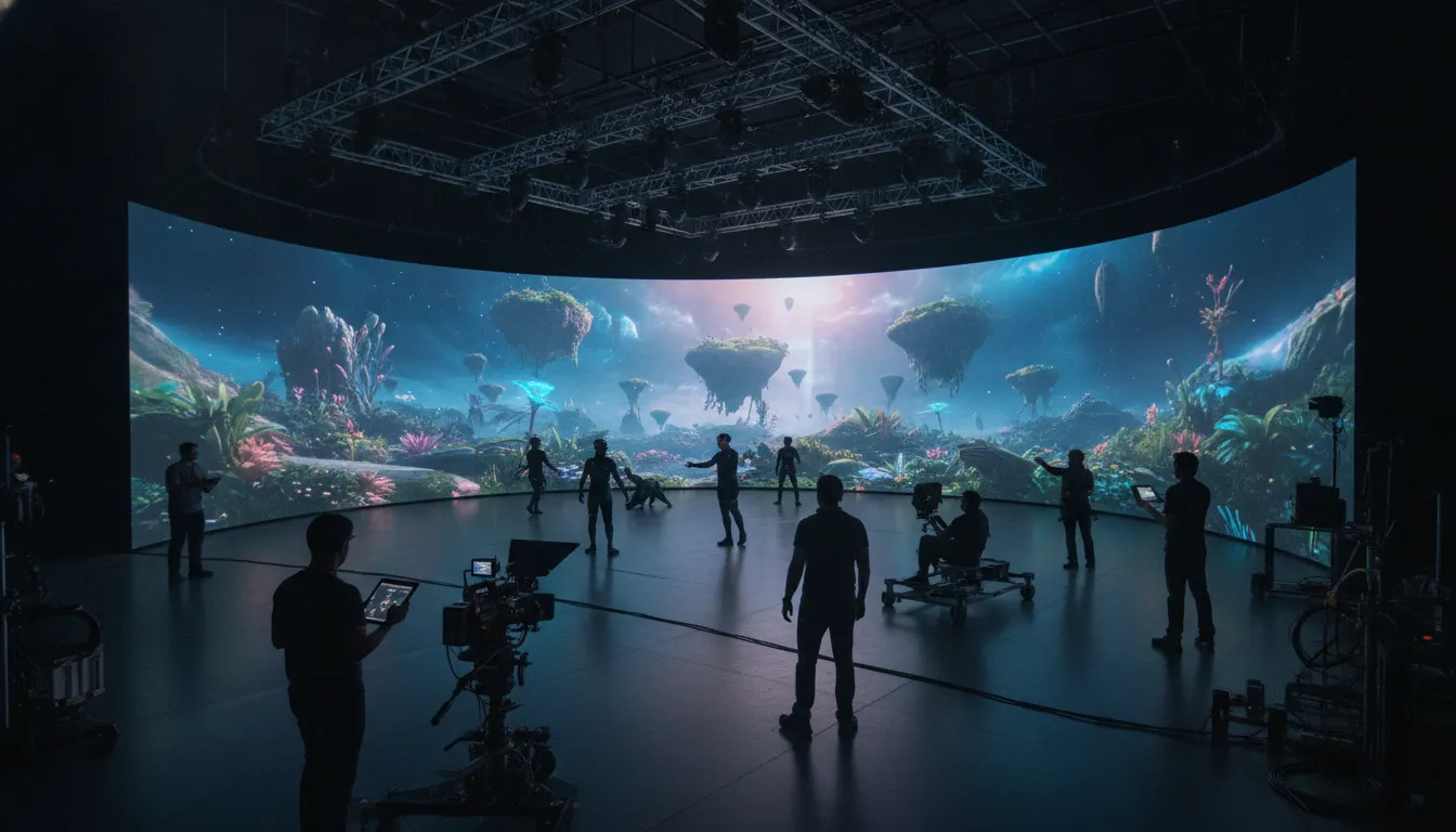 Creative and production teams collaborating on a connected entertainment project