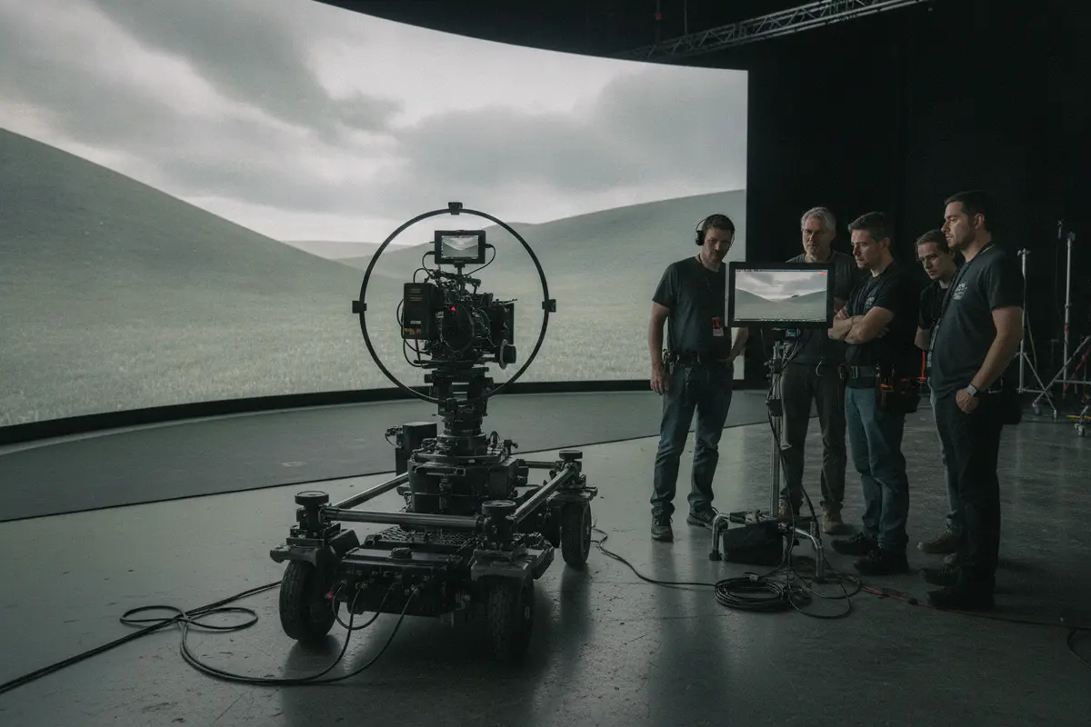 Virtual production technology supporting an on-set entertainment workflow