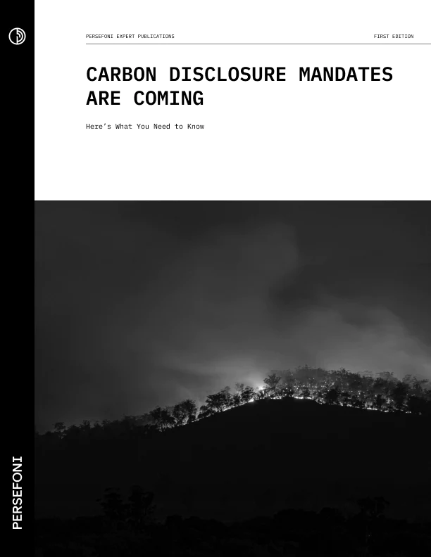 Carbon Disclosure Mandates Are Coming