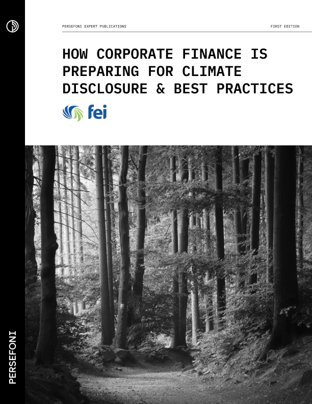 How Corporate Finance is Preparing for Climate Disclosures & Best Practices