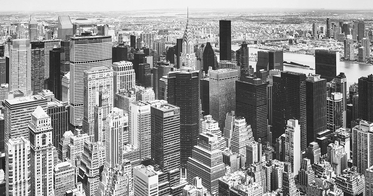 decorative background image of a city