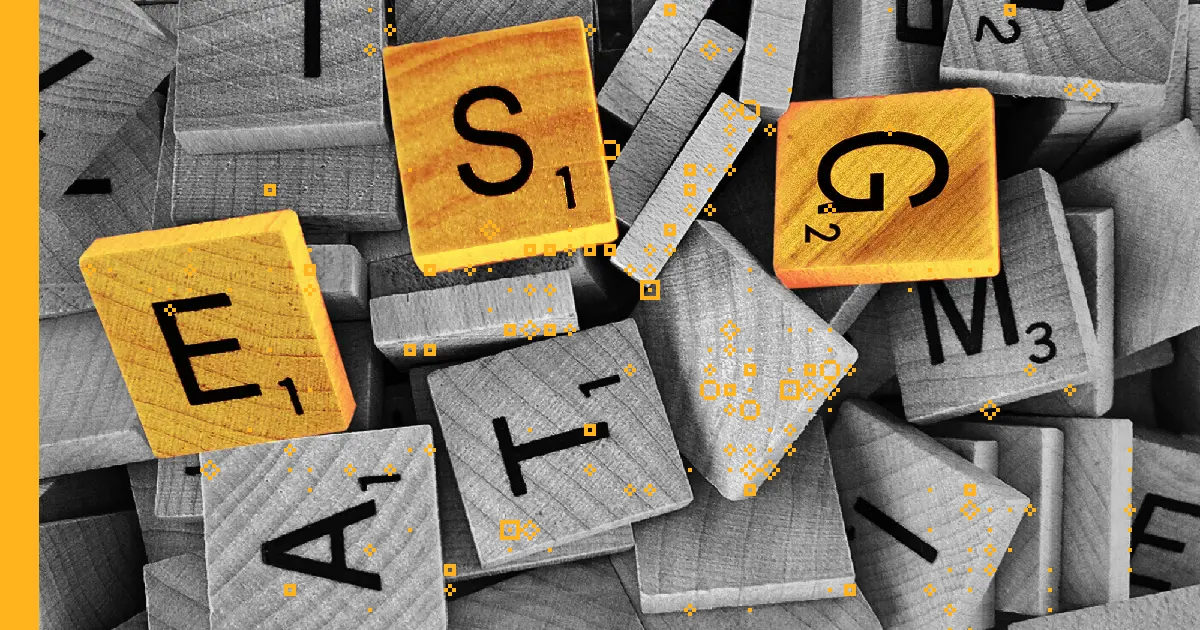 The alphabet soup of ESG