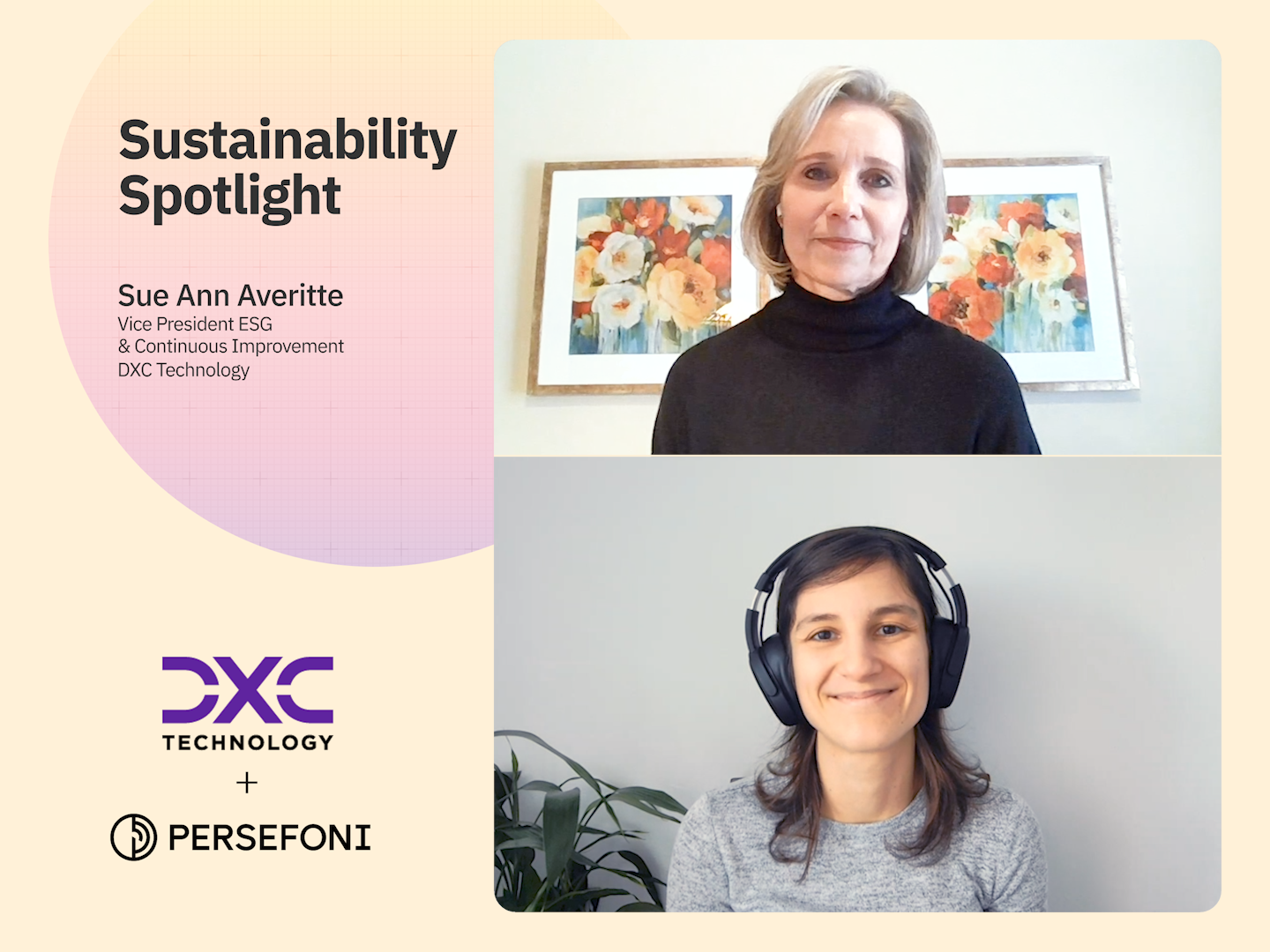 Sue Ann, VP of ESG at DXC Technology, Sustainability Spotlight