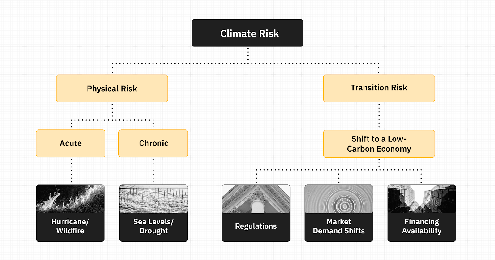 risques physiques et de transition