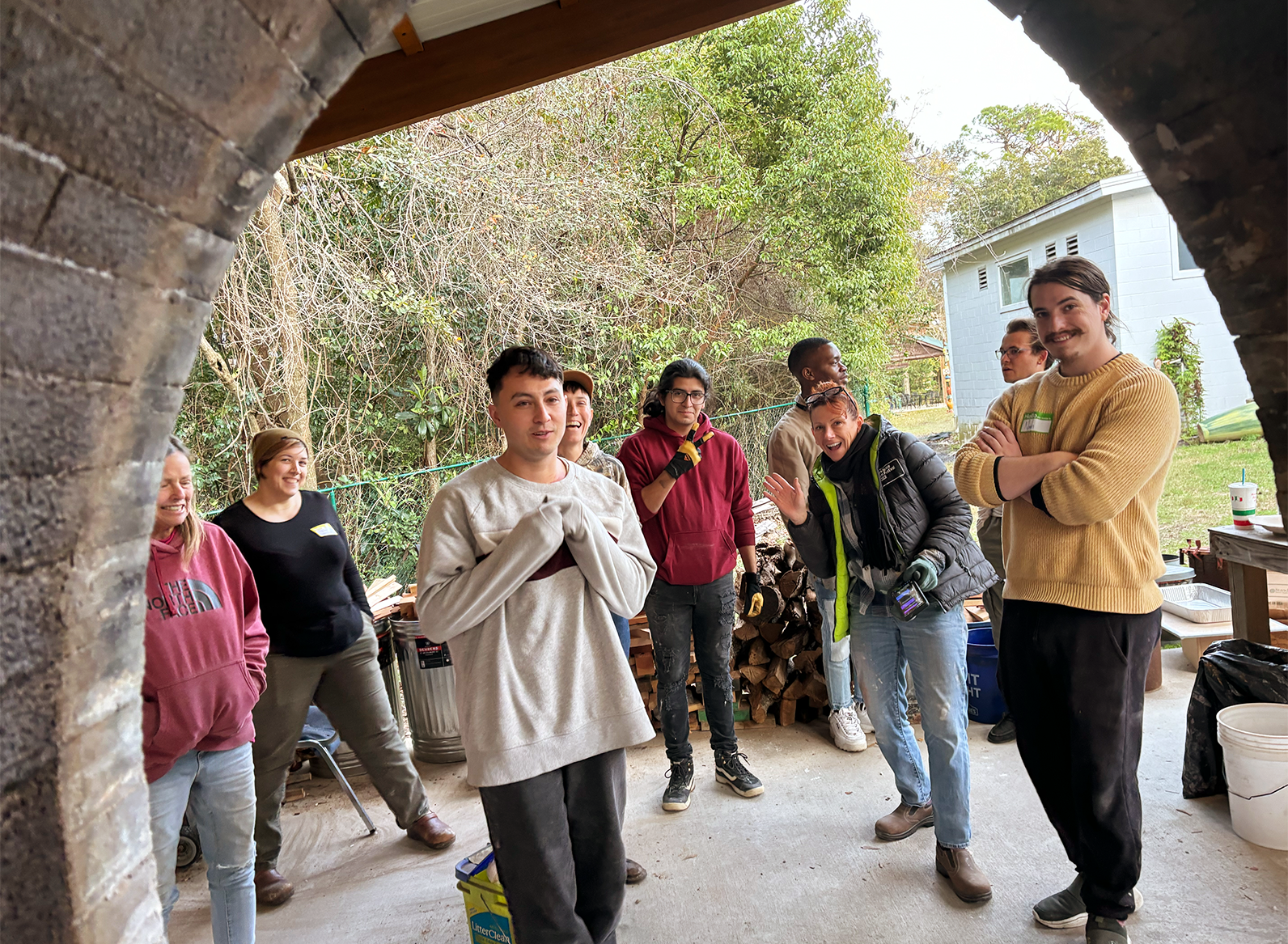 Apparel tags with american flag 