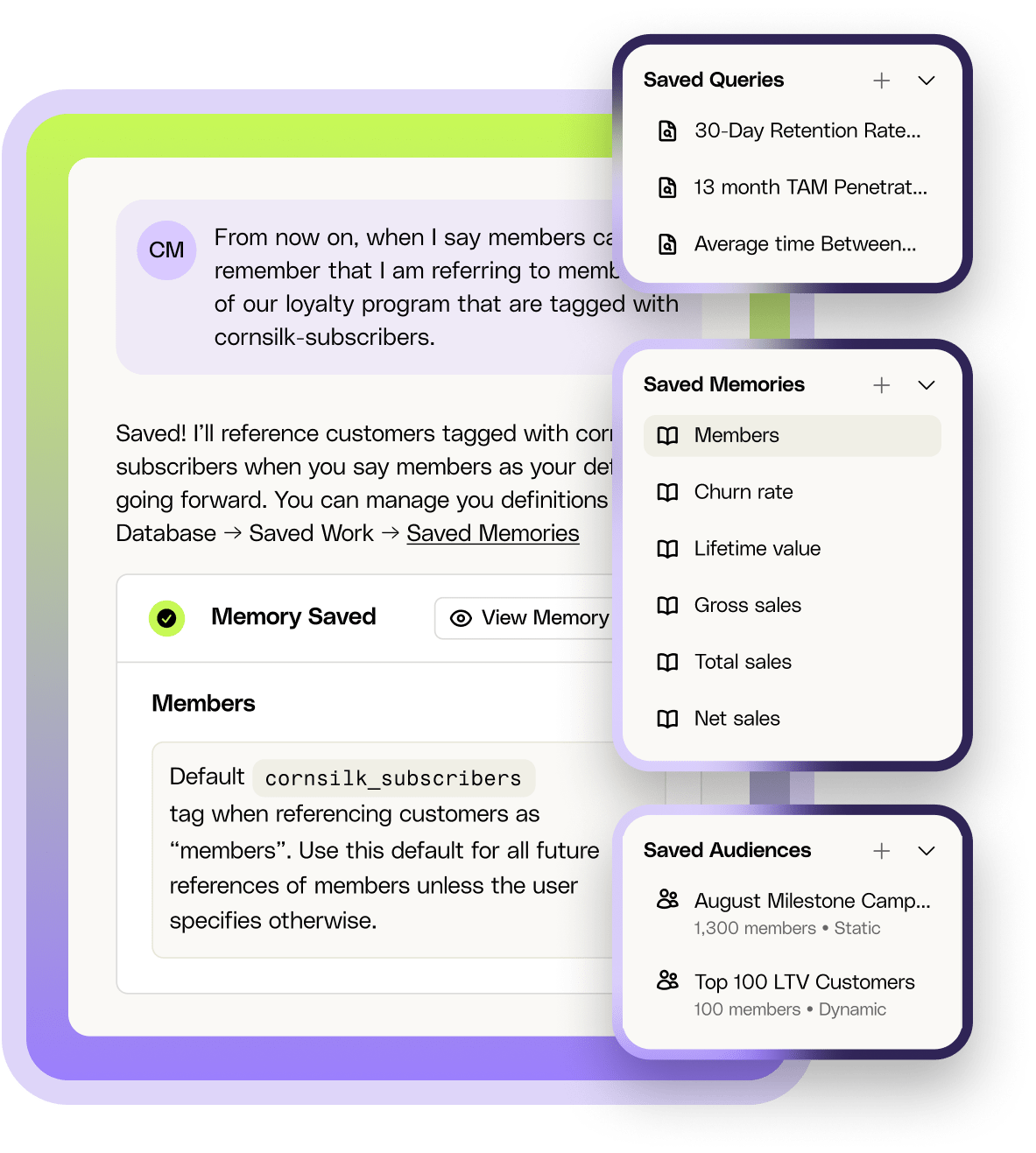 Image of an AI product feature that showcases turning ideas into detailed briefs