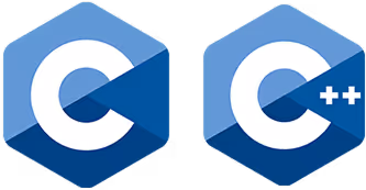 C and C++ programming language logos