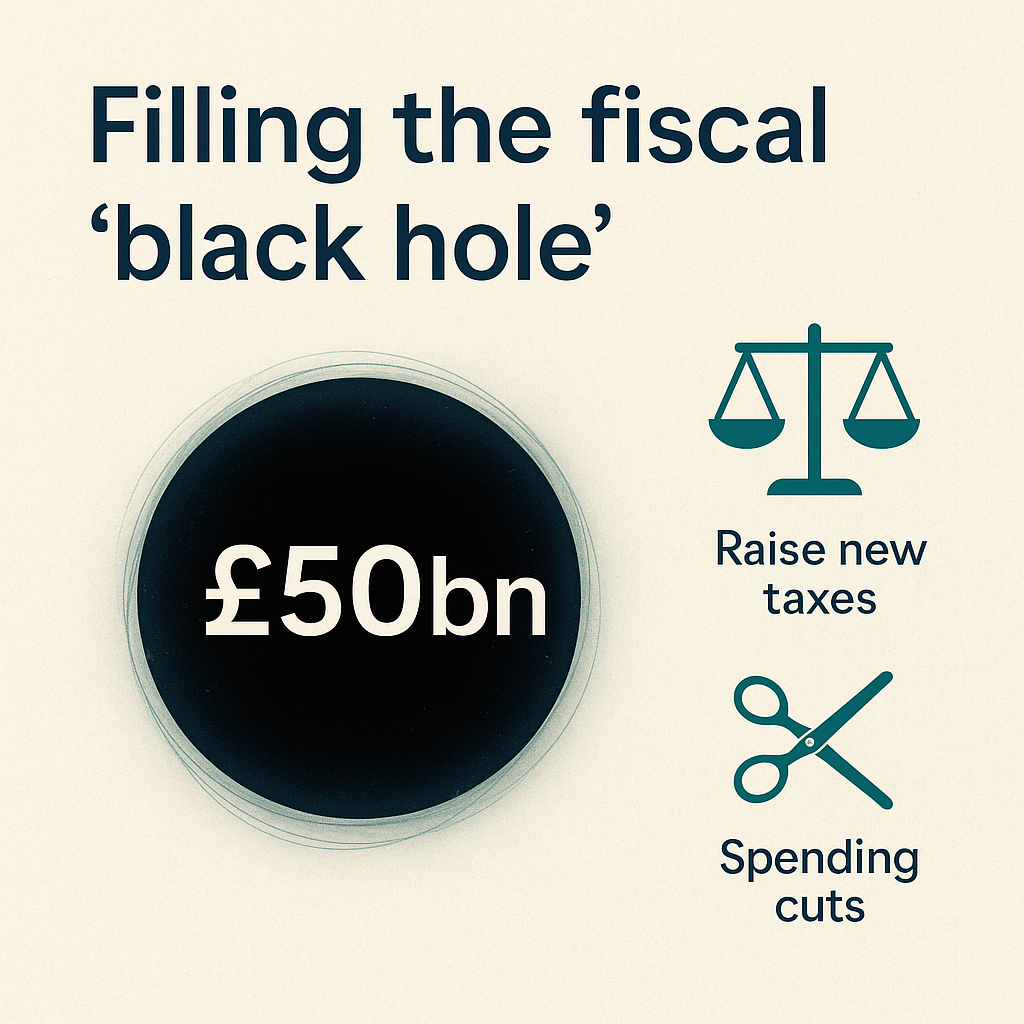 Illustration of a fiscal black hole