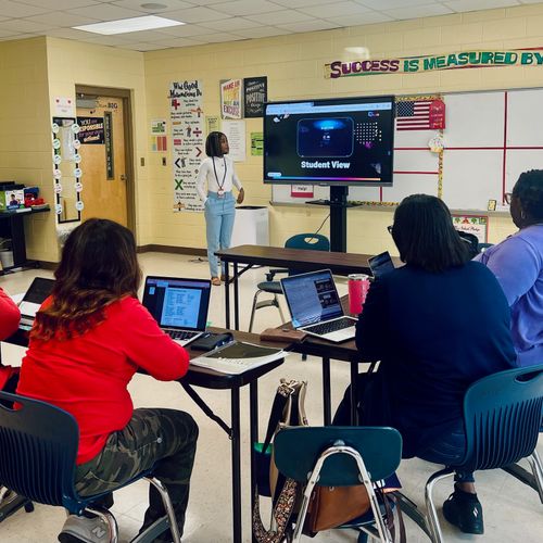 teachers in training session