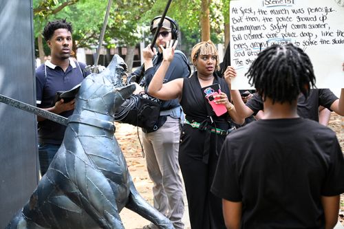 VR filming BTS photo