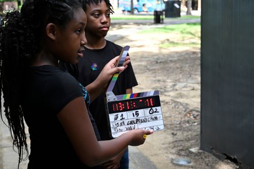 VR filming BTS photo