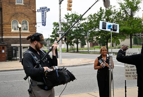 VR filming BTS photo