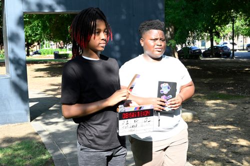 VR filming BTS photo