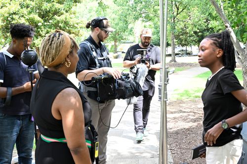 VR filming BTS photo