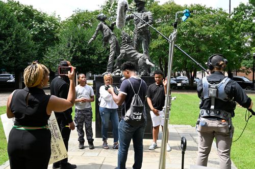 VR filming BTS photo