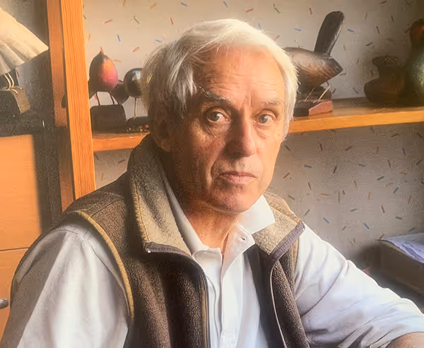 Détail d'un tableau de Lucien Pouëdras illustrant les champs bretons