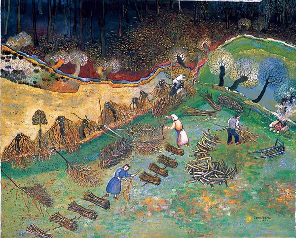 La coupe de bois de chauffe