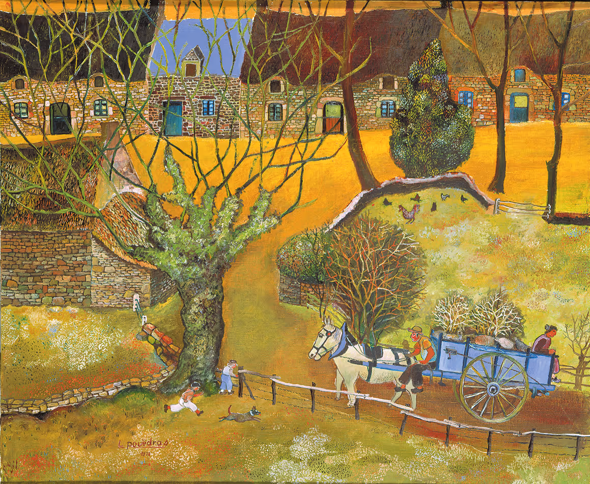 Arrivée du paysan de bord de mer