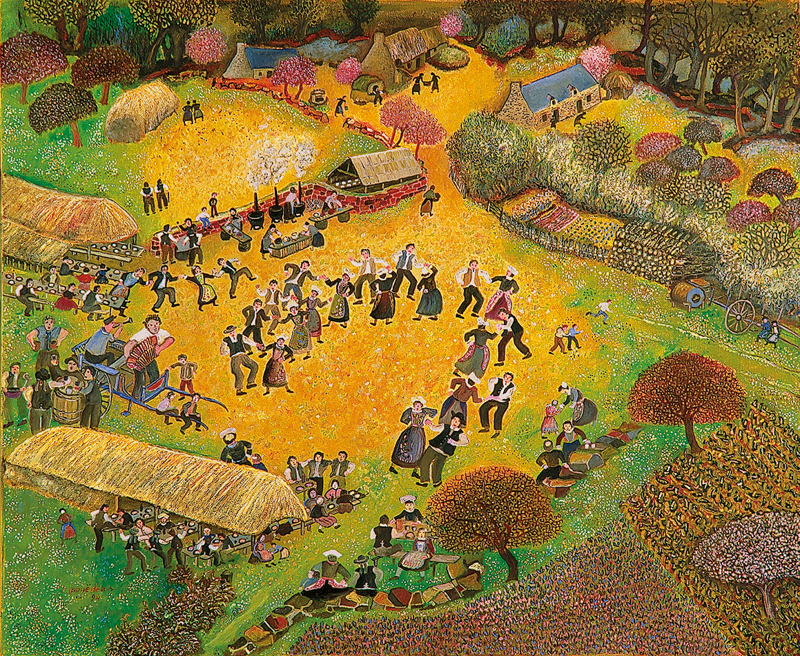 Noce dans l'aire à battre