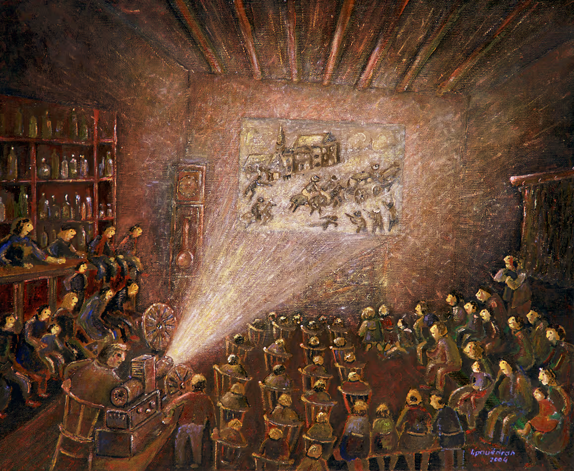 Soirée cinéma dans le bistrot