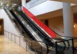 Escalator Clings sponsorship opportunity at the National Postal Forum