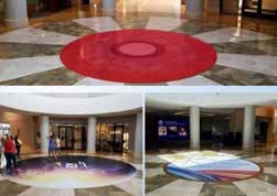 Rotunda Floor Graphic sponsorship opportunity at the National Postal Forum