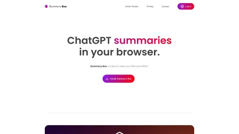 Summary Box