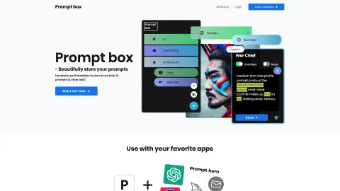 Prompt box