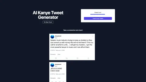 Kanye Tweet Generator