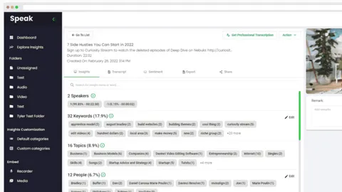 AI Speech to Text & Analysis Tool