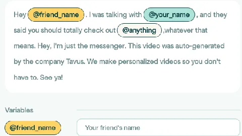 Personalized AI Marketing Videos