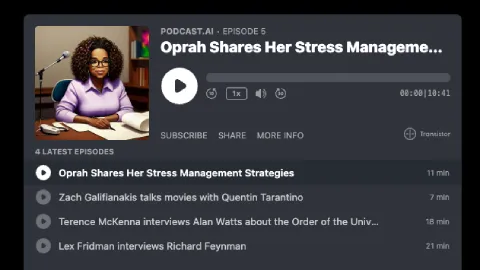 Fake Oprah AI Podcast