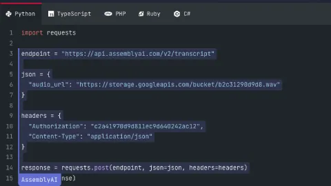 API AI Transcription & Speech Summary Service