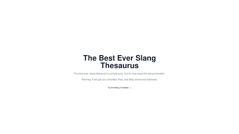 Slangthesaurus